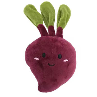 Beetroot Chihuahua or Small Dog Plush Toy with Squeaker