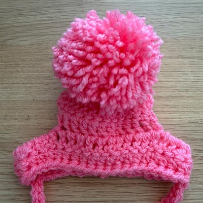 Handmade Chihuahua or Small Dog Pom Pom Bright Pink