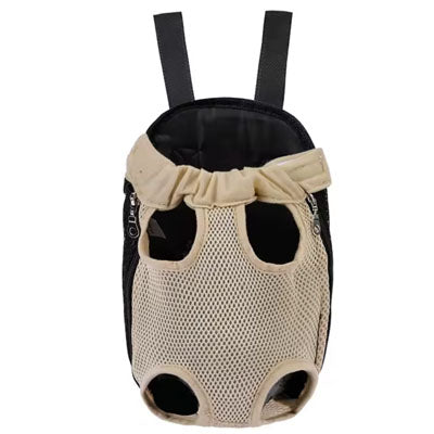 Front Facing Small Dog Puppy Carrier Legs Out Caramel