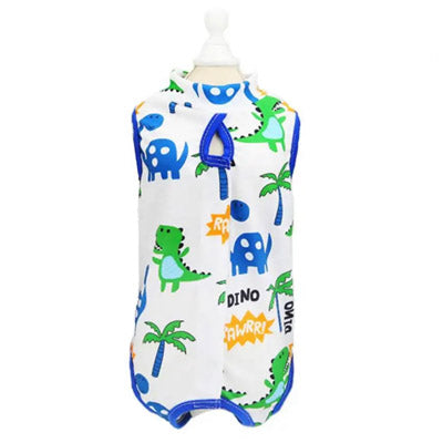 Surgery Suits for Small Dogs Post Surgery Wound Protection Dinosaurs