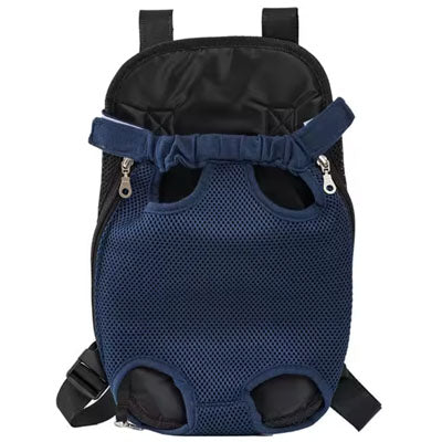 Front Facing Small Dog Puppy Carrier Legs Out Navy Blue