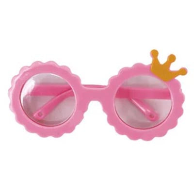 Funky Crown Small Dog Pet Sunglasses Pink