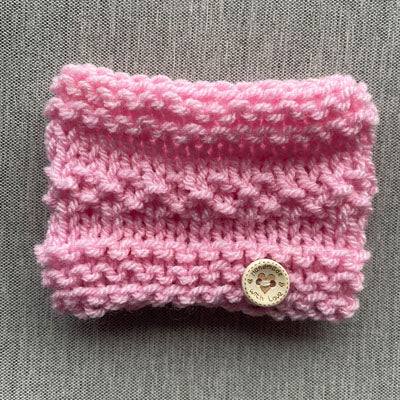 Pink Soft Fine Knit Snood for Chihuahua or Small Dog Two Sizes