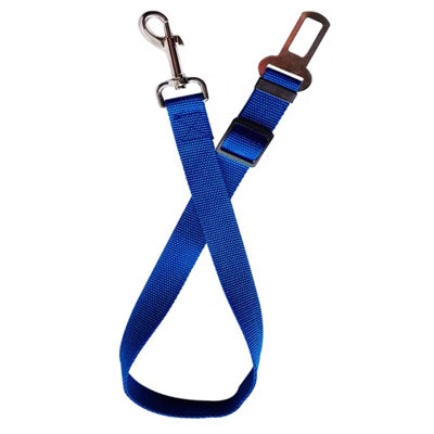 Premium Dog Seat Belt With Clip Blue
