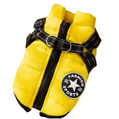Sherpa Premium Waterproof Small Dog D Ring Coat Yellow 2 Sizes