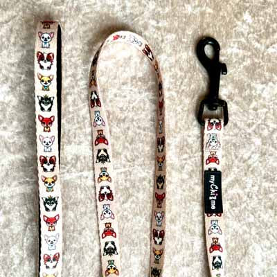 Stone Chihuahua Print Exclusive Designer Lead by My Chi and Me