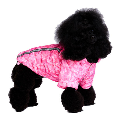 Urban Pup Rainstorm Chihuahua or Small Dog Coat Pink Camouflage