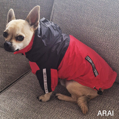Urban Pup Black & Red Trailfinder Windbreaker Dog Jacket - My Chi and Me