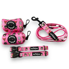 Pretty Little Paws Chihuahua Print Exclusive Designer Lead  by My Chi and Me