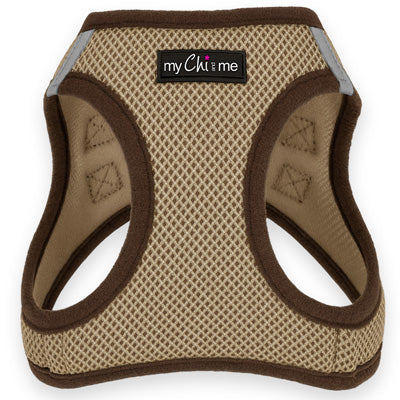 Tiny Trails Step In Air Mesh Puppy and Small Dog Harness Chocolate Caramel