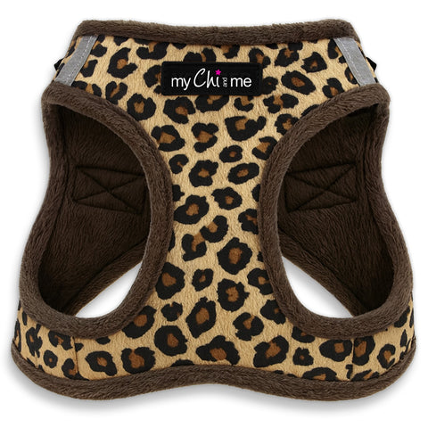 Tiny Trails Step In Luxury Leopard Puppy and Small Dog Harness