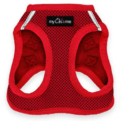 Tiny Trails Step In Air Mesh Puppy and Small Dog Harness Red
