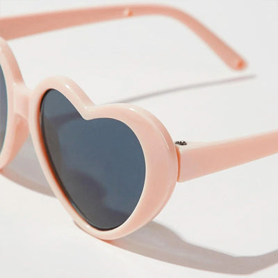 Heart Shaped Small Dog Sunglasses Peach Melba
