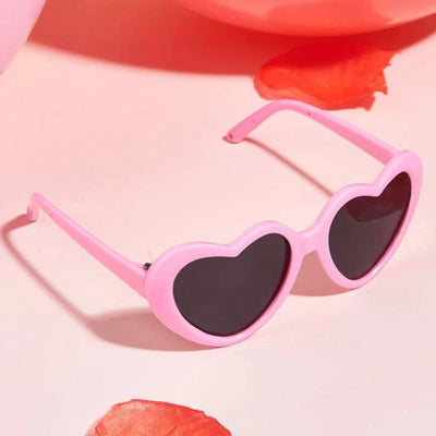 Heart Shaped Small Dog Sunglasses Pink Daquari