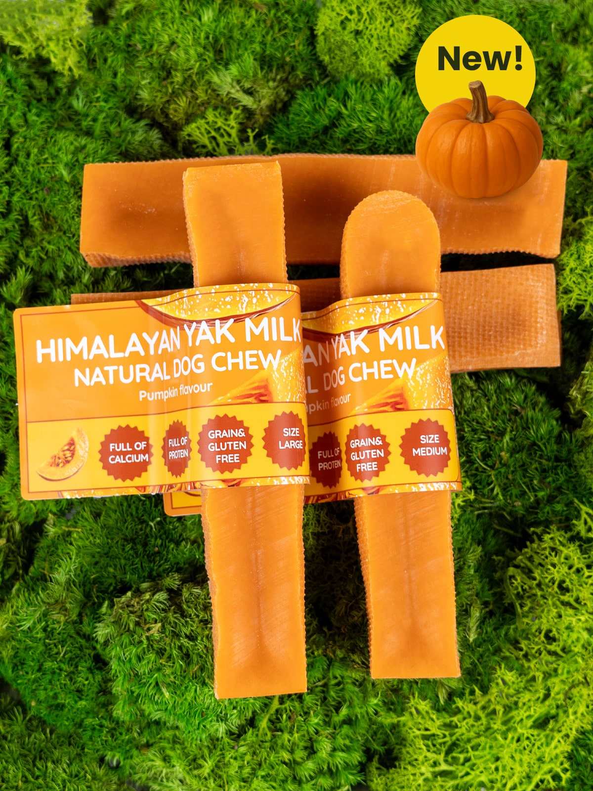 Pumpkin Yak Dog Chew