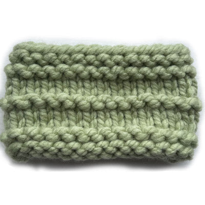 Soft Sage Chunky Hand Knit Snood for Chihuahua or Small Dog 3 Sizes