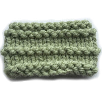 Soft Sage Chunky Hand Knit Snood for Chihuahua or Small Dog 3 Sizes