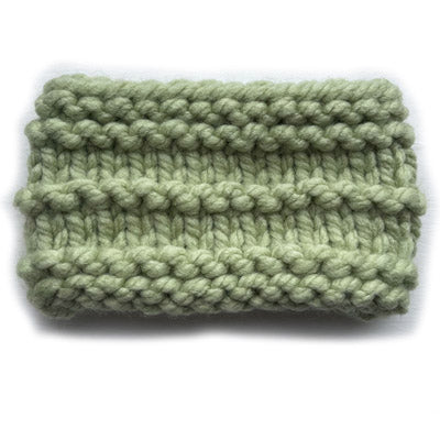 Soft Sage Chunky Hand Knit Snood for Chihuahua or Small Dog 3 Sizes