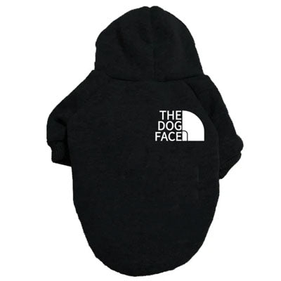 The Dog Face Hoodie Style Small Dog Sweatshirt Black