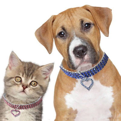 Verity Premium Bling Chihuahua Small Dog Necklace Faux Crystal Collar