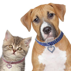 Verity Premium Bling Chihuahua Small Dog Necklace Faux Crystal Collar