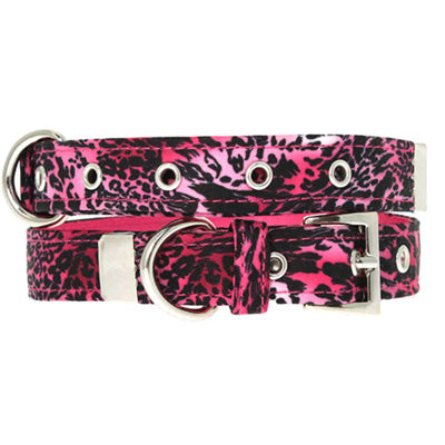 Urban Pup Pink Leopard Print Dog Collar