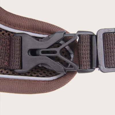 Tough 4 Point Adjustable Slipover Treks & Trails Action Harness Lead Set Chocolate