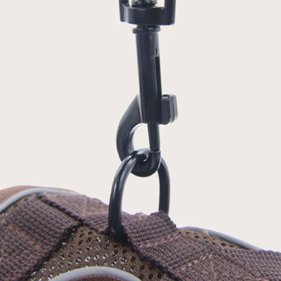 Tough 4 Point Adjustable Slipover Treks & Trails Action Harness Lead Set Chocolate