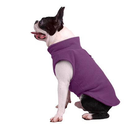 Chihuahua or Small Dog Fleece Jumper with D Rings For Leash Lilac - My Chi and Me