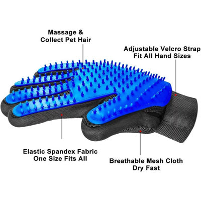 Chihuahua Small Dog Rubber Grooming Glove Right Hand 5 Colours - My Chi and Me