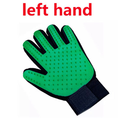 Chihuahua or Small Dog Rubber Grooming Glove Left Hand 5 Colours