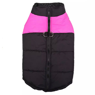 Gilet Style Small Dog Coat Black And Pink - My Chi and Me