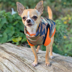 Small Dog Soft Cable Jumper Orange 6 Sizes
