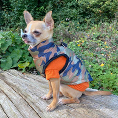 Small Dog Soft Cable Jumper Orange 6 Sizes