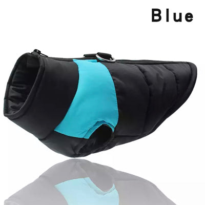 Gilet Style Small Dog Coat Black And Blue - My Chi and Me