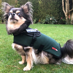 HOTTERdog© Fleece Water Repellent Dog Coat 14 Inch