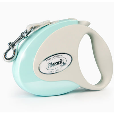 Flexi Style Retractable Extending Small Dog Lead 3 Metre Tape with Non Chew Strap