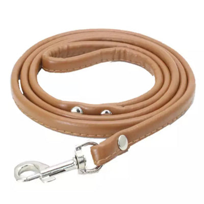 Super Value Rolled PU Leather 1cm Lead 1.2 Metres Long 7 Colours