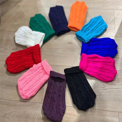 Small Dog Soft Cable Jumper Navy Blue 7 Sizes