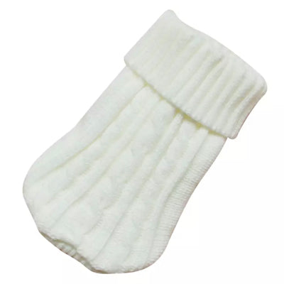 Small Dog Soft Cream Cable Knit Chihuahua Puppy Jumper 5 SIZES