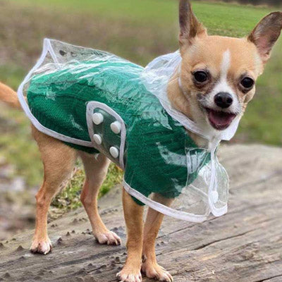 Small Dog Soft Cable Jumper Green 5 Sizes