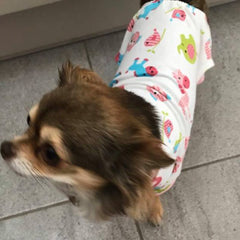 Chihuahua Small Dog Pyjamas Onesie Style Owls Horses Elephants Print Cotton Pink - My Chi and Me