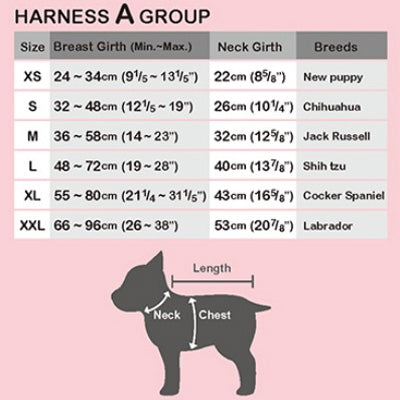 Puppia Soft Mesh Chihuahua Small Dog Harness A Pink 3 Sizes