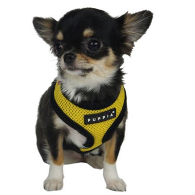 Puppia Soft Mesh Chihuahua Small Dog Harness A Yellow 3 Sizes