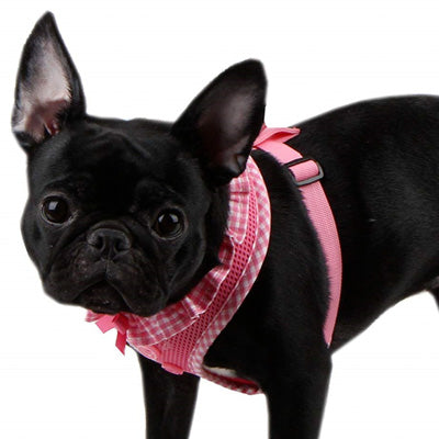 Puppia Vivian Chihuahua Small Dog Harness A Pink 3 Sizes