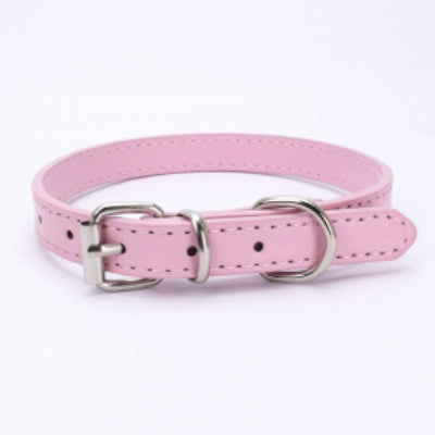 Small Dog Collar PU Leather 7 Colours