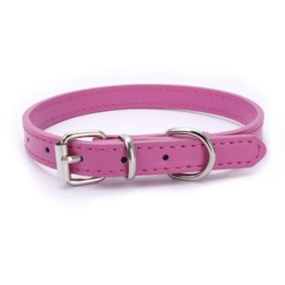 Small Dog Collar PU Leather 7 Colours