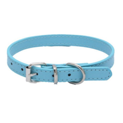 Small Dog Collar PU Leather 7 Colours