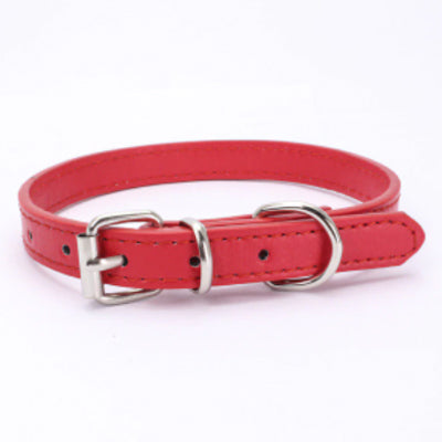 Small Dog Collar PU Leather 7 Colours