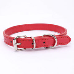 Small Dog Collar PU Leather 7 Colours